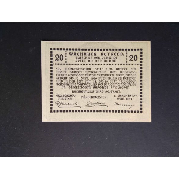 Austria 20 Heller 1920 Unc Weissenkirchen 