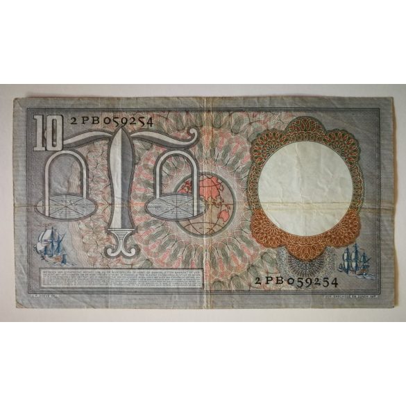 Hollandia 10 Gulden 1953 F
