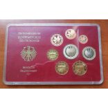 Németország 8 db-os forgalmi sor 2003 UNC díszcsomagolásban 