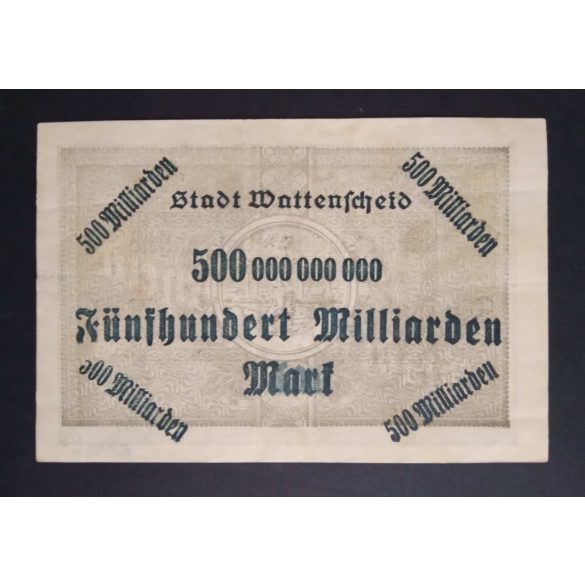 Germany 500 Billion Mark 1923 VF Wattenscheid