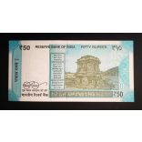 India 50 Rupees 2019 Unc 