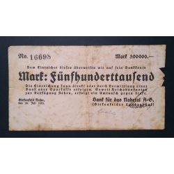 Germany 500000 Mark Birkenfeld 1923 VG