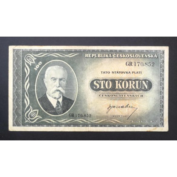 Czechoslovakia 100 Korun 1945 F