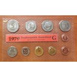 Németország 1979 10 db-os forgalmi sor UNC