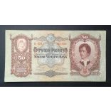 Hungary 50 Pengő 1932 F