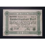 Germany 100000 Mark 1923 F Aachen