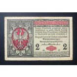 Poland 2 Marki 1916 VG+