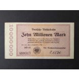 Germany 10 Million Mark 1923 Aunc