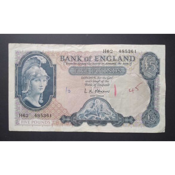 England 5 Pounds 1961 F-