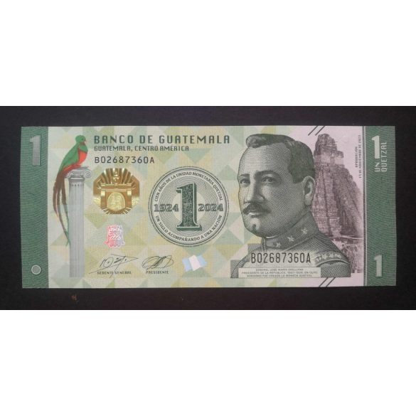 Guatemala 1 Quetzal 2024 UNC 