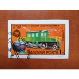 1975 The Hungarian Elektrotechnikai Egyesület is 75 years old, cut with a commemorative stamp