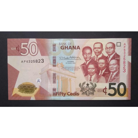 Ghána 50 Cedis 2022 Unc -