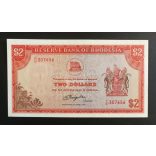Rodézia 2 Dollars 1977 UNC