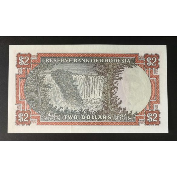 Rodézia 2 Dollars 1977 UNC