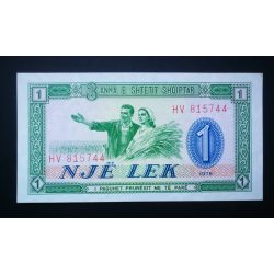 Albánia 1 Lek 1976 P-40a UNC