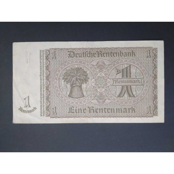 Germany 1 Rentenmark 1937 VF