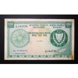 Ciprus 500 Mils 1974 F