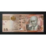 Bahamas 5 Dollars 2013 UNC