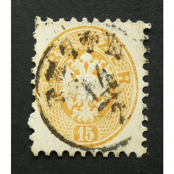 Magyarország 1863/64 Könyvnyomat 15 Kr. PESTH H 
