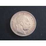 Hungary Ferenc József 1 Korona 1896 KB silver