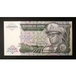 Zaire 100000 Zaires 1992 UNC