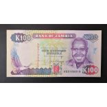 Zambia 100 Kwacha 1991 Unc-