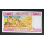 Central African States Chad 2000 Francs 2002 UNC