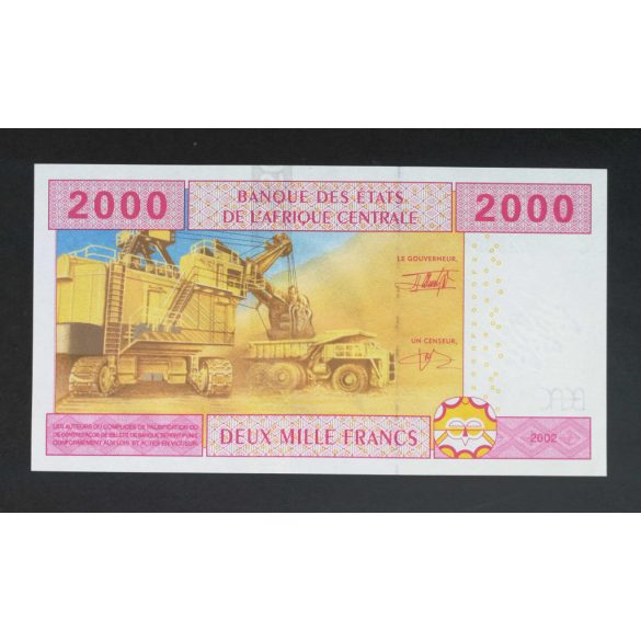 Central African States Chad 2000 Francs 2002 UNC