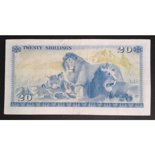 Kenya 20 Shillings 1975 F+