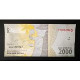 Indonesia 2000 Rupiah 2016 Unc
