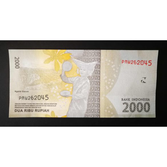 Indonesia 2000 Rupiah 2016 Unc