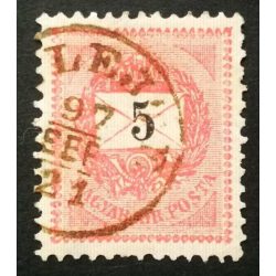   Hungary 1889 Letter, black cipher 5 kr. perf. 12: 11 1/2 (V)ELEJTE used