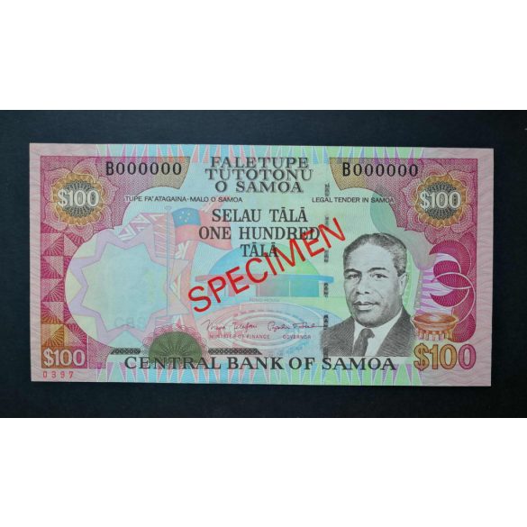 Szamoa 100 Tala 2006 UNC minta