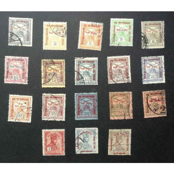 Magyarország 1915 Hadisegély II. pecsételt I