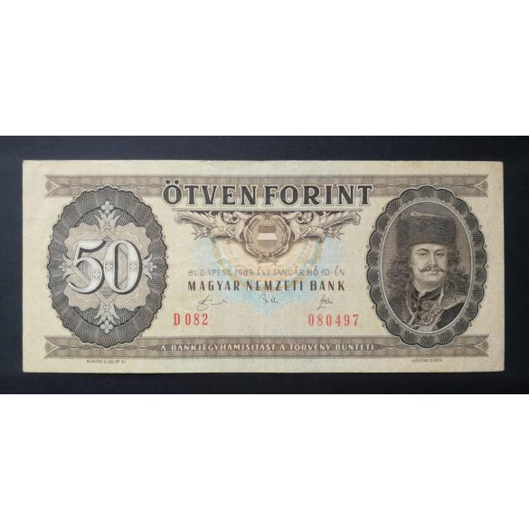 Magyarország 50 Forint 1989 F