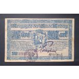 Germany Triberg 5 Mark 1918 F+