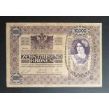 Austria-Hungary 10000 Korona 1918 F