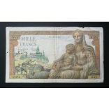 France 1000 Francs 1942 VG+