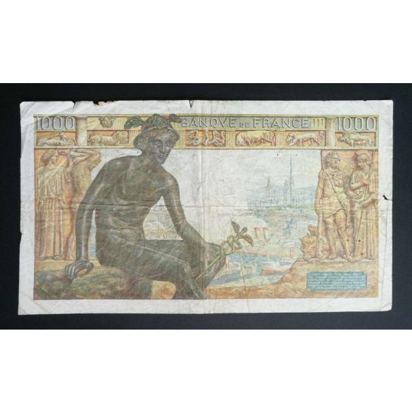 France 1000 Francs 1942 VG+