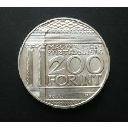   Magyarország 200 Forint 1977 UNC Magyar Nemzeti Múzeum emlékére ezüst 28,1 g 