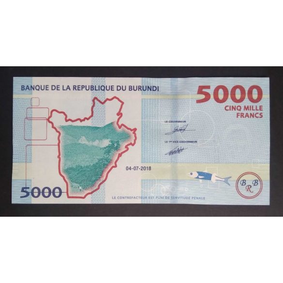 Burundi 5000 Francs 2018 Unc