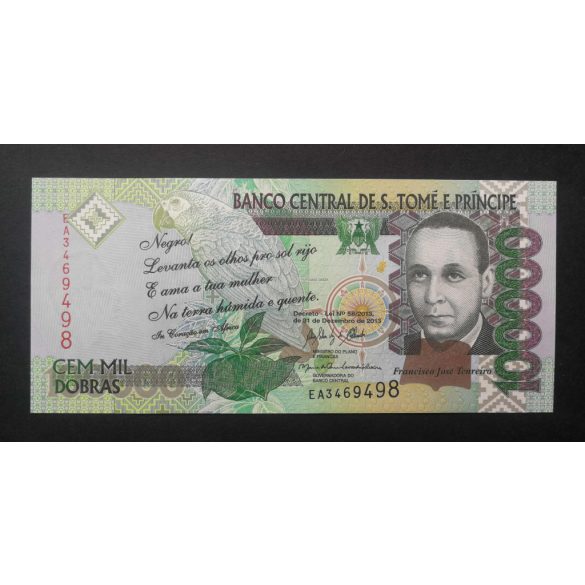 Sao Tome and Principe 100000 Dobras 2013 UNC 