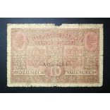 Poland 10 Marek 1917 VG