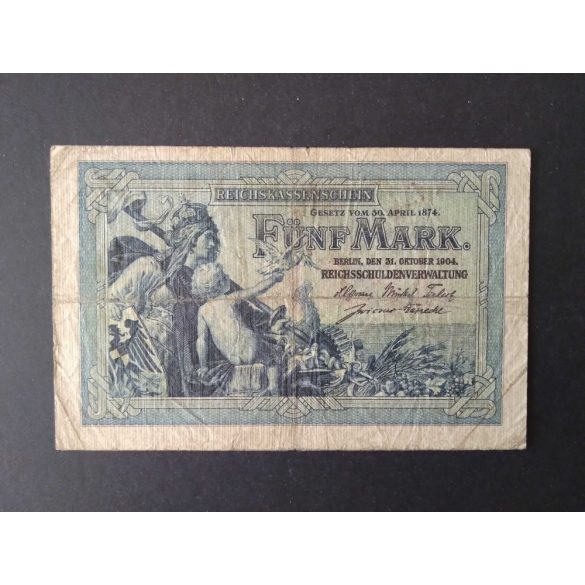 Germany 5 Mark 1904 F