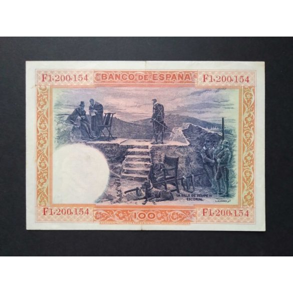 Spain 100 Pesetas 1925 XF-