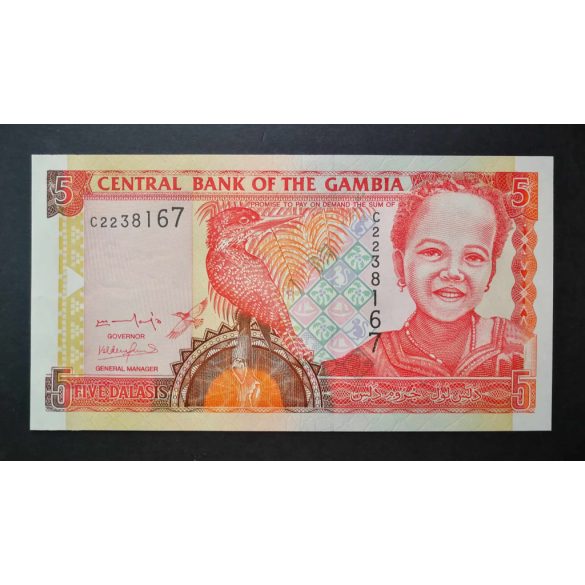 Gambia 5 Dalasis 2001 UNC 