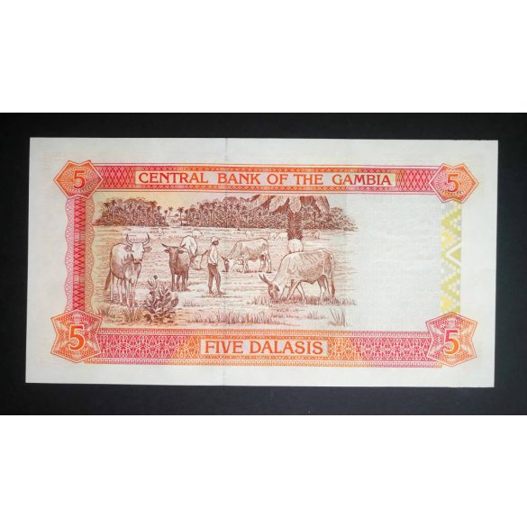 Gambia 5 Dalasis 2001 UNC 