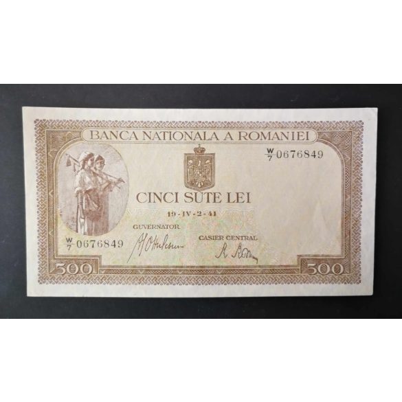 Románia 500 Lei 1941 XF+