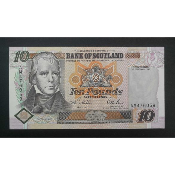 Skócia 10 Pounds Sterling 1995 Aunc