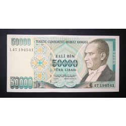 Turkey 50000 Lira 1995 UNC